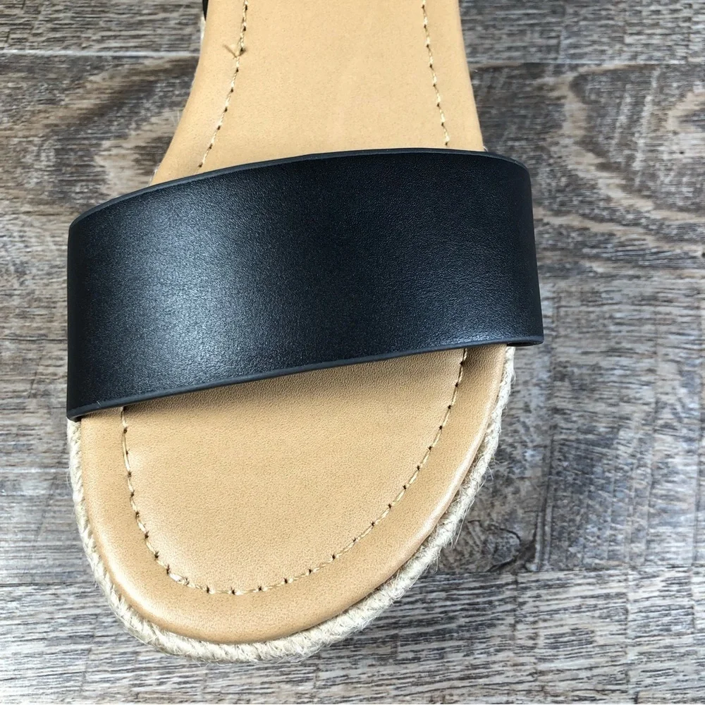 Open Toe Buckle Ankle Strap Espadrille (CLIP-S)